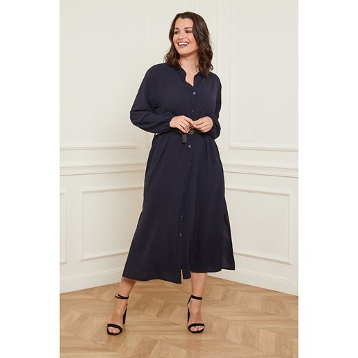 Curvy Lady Sukienka w kolorze granatowym ze sklepu Limango Polska w kategorii Sukienki - zdjęcie 165345499