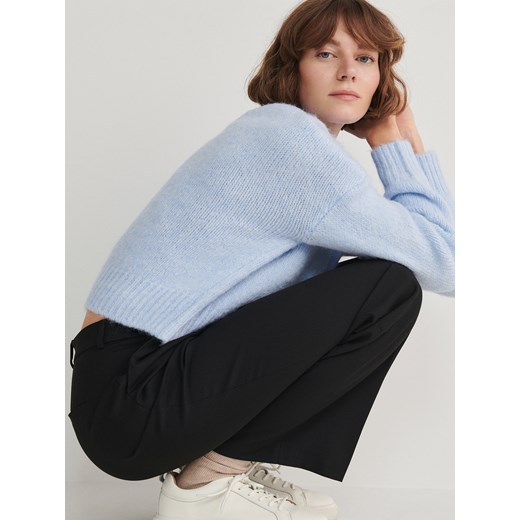 Reserved - Sweter z miękkiej dzianiny - jasnoniebieski ze sklepu Reserved w kategorii Swetry damskie - zdjęcie 165355418
