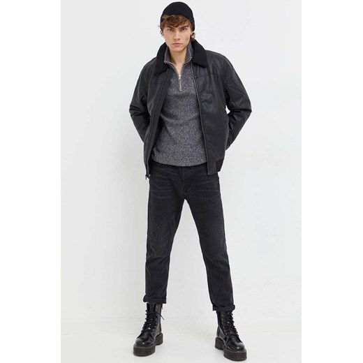 Abercrombie & Fitch sweter męski kolor szary z półgolfem Abercrombie & Fitch M ANSWEAR.com