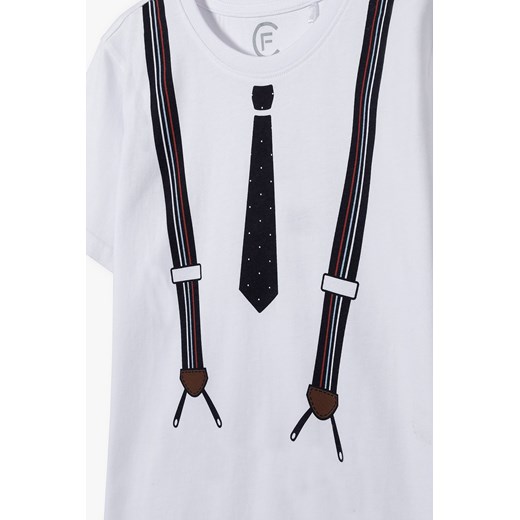 Bawełniany tshirt z nadrukiem szelek męski Family Concept By 5.10.15. XXXL promocyjna cena 5.10.15