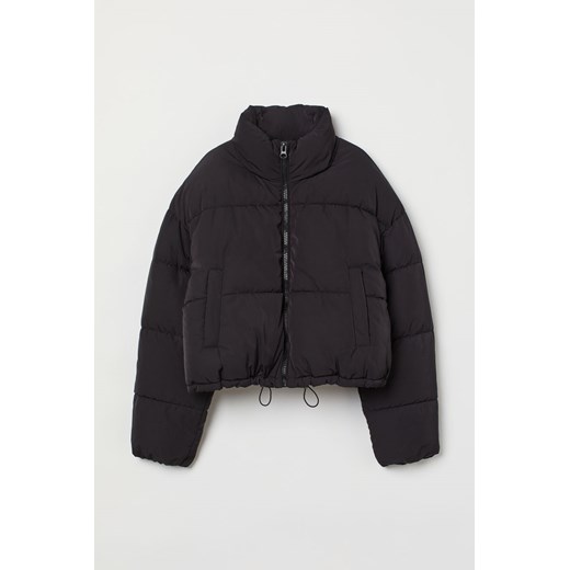 H & M - Krótka kurtka puffer - Czarny H & M M H&M
