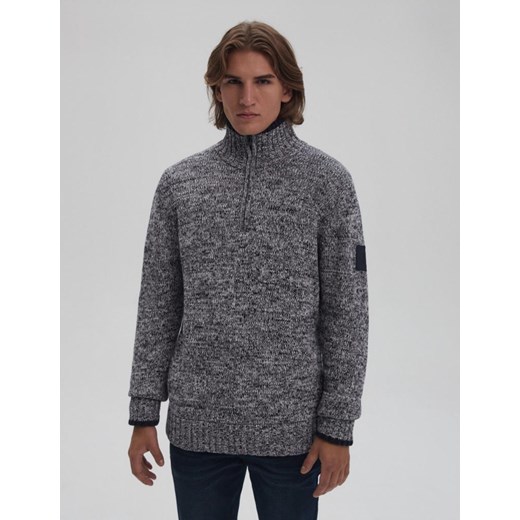 Sweter NEESTE Granat Melanż S ze sklepu Diverse w kategorii Swetry męskie - zdjęcie 165369386