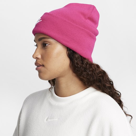 Czapka z szerokim ściągaczem Futura Nike Peak - Różowy Nike one size Nike poland