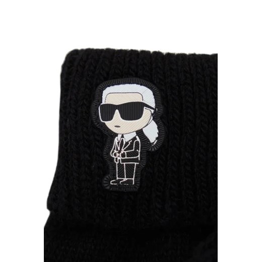 Karl Lagerfeld Rękawiczki k/ikonik 2.0 knit ff | z dodatkiem wełny i kaszmiru Karl Lagerfeld M Gomez Fashion Store