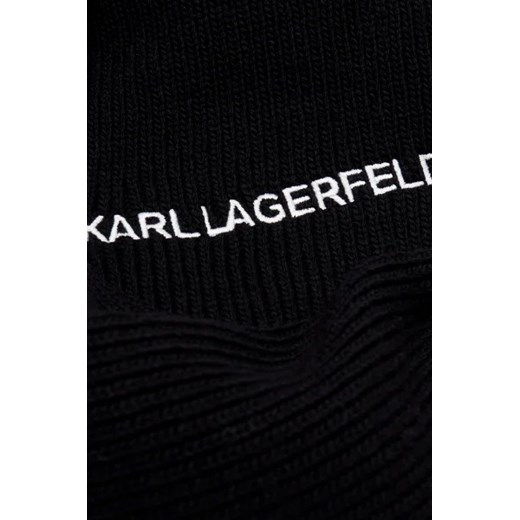 Karl Lagerfeld Szal k/essential logo | z dodatkiem wełny i kaszmiru Karl Lagerfeld Uniwersalny Gomez Fashion Store