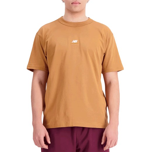 Koszulka New Balance MT31504TOB - brązowa ze sklepu streetstyle24.pl w kategorii T-shirty męskie - zdjęcie 165371599