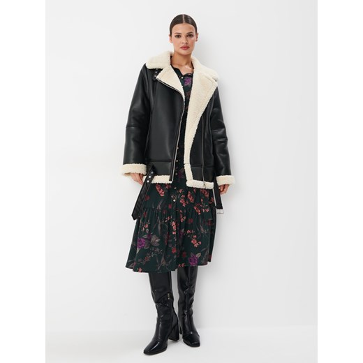 Mohito - Szmizjerka midi z wiskozy - Zielony Mohito 36 Mohito