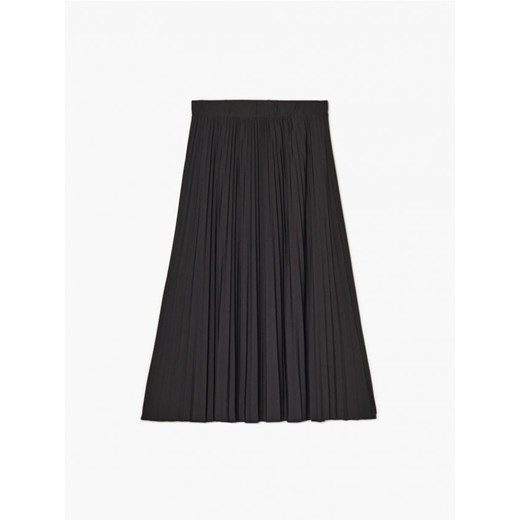 Cropp - Czarna spódnica midi z plisami - czarny Cropp XL Cropp promocja