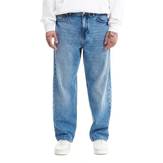 Cropp - Niebieskie jeansy wide leg - niebieski Cropp 32/32 Cropp