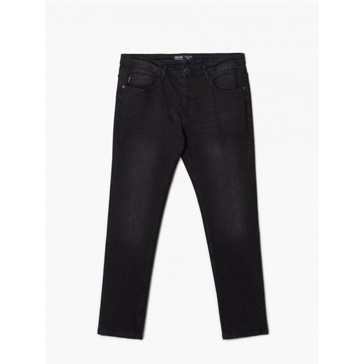 Cropp - Czarne jeansy męskie slim - czarny Cropp 34/32 Cropp