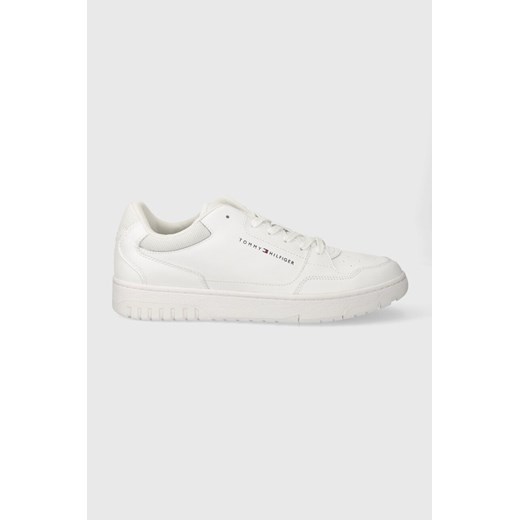 Tommy Hilfiger sneakersy TH BASKET CORE LEATHER ESS kolor biały FM0FM05040 ze sklepu ANSWEAR.com w kategorii Buty sportowe męskie - zdjęcie 165385296
