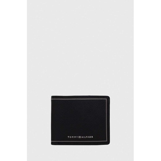 Tommy Hilfiger portfel skórzany męski kolor czarny AM0AM11864 ze sklepu ANSWEAR.com w kategorii Portfele męskie - zdjęcie 165385568