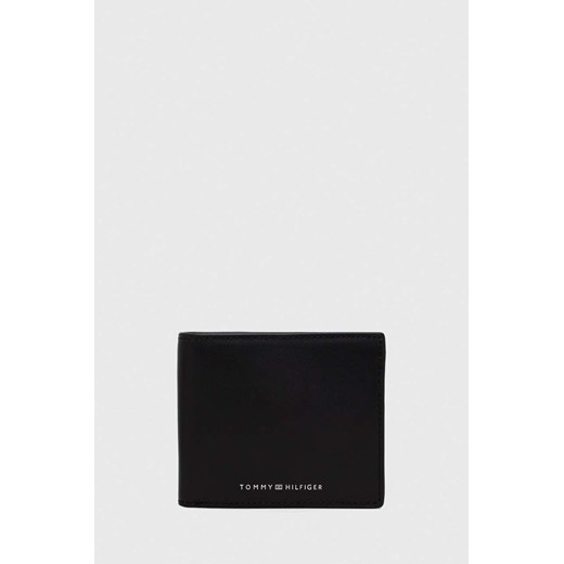 Tommy Hilfiger portfel skórzany męski kolor czarny AM0AM11871 ze sklepu ANSWEAR.com w kategorii Portfele męskie - zdjęcie 165385658