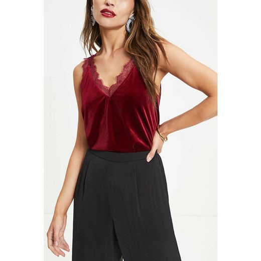 LA Angels Top w kolorze bordowym ze sklepu Limango Polska w kategorii Bluzki damskie - zdjęcie 165386568