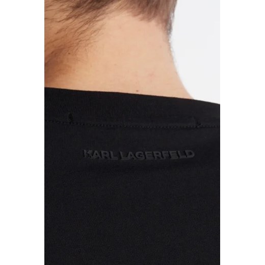 Karl Lagerfeld t-shirt męski z krótkimi rękawami z bawełny 
