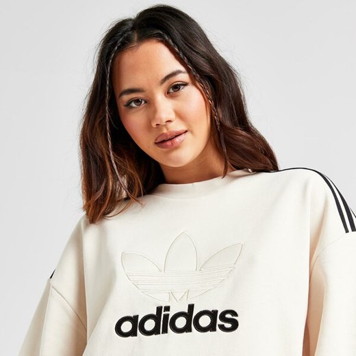 Bluza ciążowa Adidas beżowa z napisami 