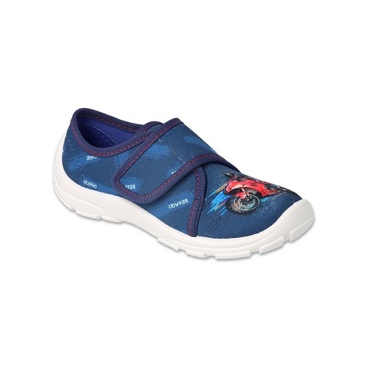 Befado obuwie dziecięce 974Y533 niebieskie ze sklepu ButyModne.pl w kategorii Kapcie dziecięce - zdjęcie 165398786