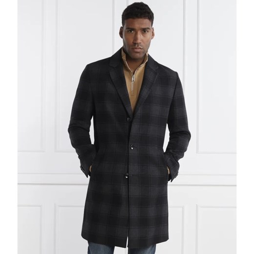BOSS BLACK Wełniany płaszcz H-Hyde-C-224 ze sklepu Gomez Fashion Store w kategorii Płaszcze męskie - zdjęcie 165399745