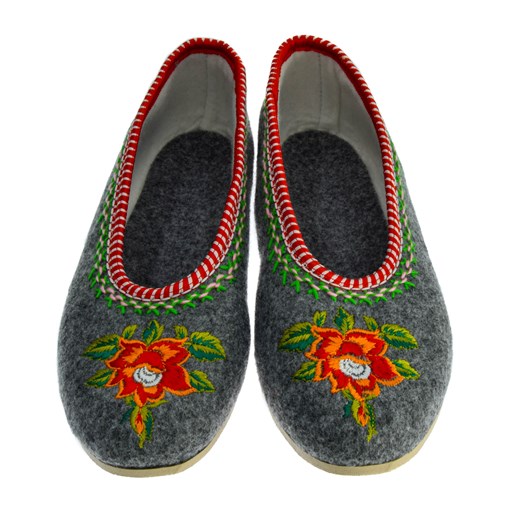 Filcowe pantofle damskie ze sklepu JK-Collection w kategorii Kapcie damskie - zdjęcie 165401745