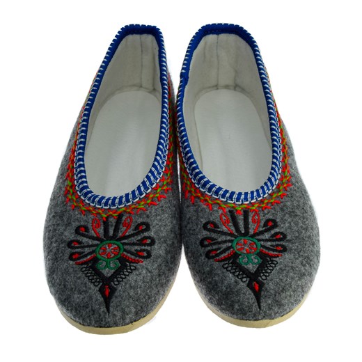 Filcowe pantofle damskie ze sklepu JK-Collection w kategorii Kapcie damskie - zdjęcie 165401909