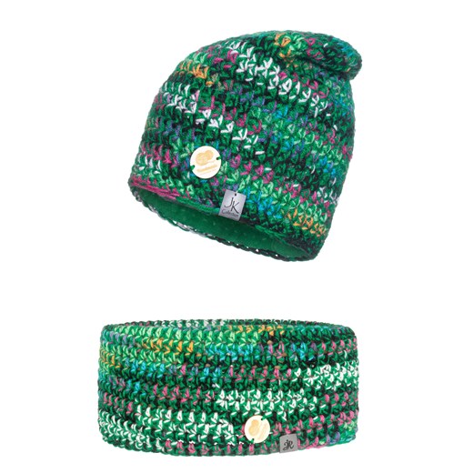 Zimowy komplet Damski handmade ze sklepu JK-Collection w kategorii Komplety czapka i szalik damskie - zdjęcie 165402029