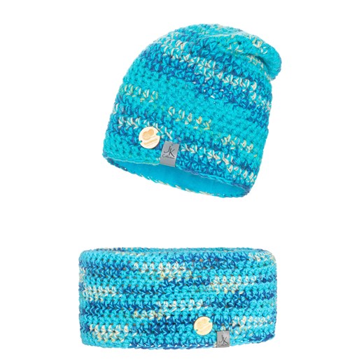 Zimowy komplet Damski handmade ze sklepu JK-Collection w kategorii Komplety czapka i szalik damskie - zdjęcie 165402538