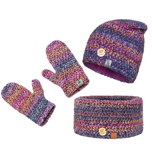 Zimowy komplet Damski handmade ze sklepu JK-Collection w kategorii Komplety czapka i szalik damskie - zdjęcie 165402966
