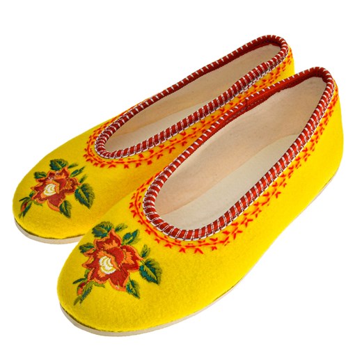 Filcowe pantofle damskie ze sklepu JK-Collection w kategorii Kapcie damskie - zdjęcie 165403058