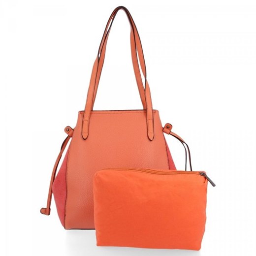 Uniwersalna Torebka Damska XL Shopper David Jones Koralowa David Jones One Size torbs.pl
