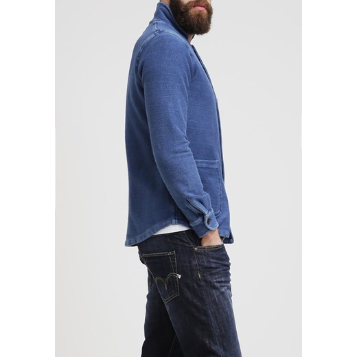 Human Scales PETTER Marynarka indigo zalando niebieski bez wzorów/nadruków