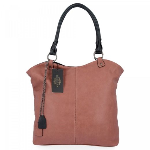 Torebka Damska Shopper Bag XL firmy Hernan Brudny Róż Hernan One Size torbs.pl promocja