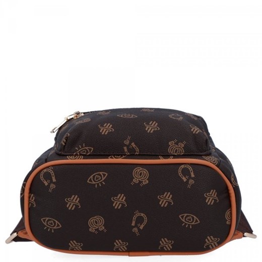 Stylowy Plecaczek Damski firmy Herisson Czekoladowy/Rudy Herisson One Size okazja torbs.pl