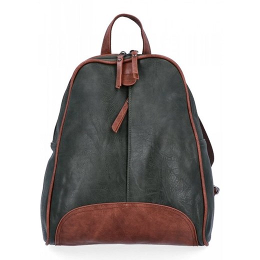 Plecak Damski XL firmy Herisson Zielony (kolory) ze sklepu torbs.pl w kategorii Plecaki - zdjęcie 165412306