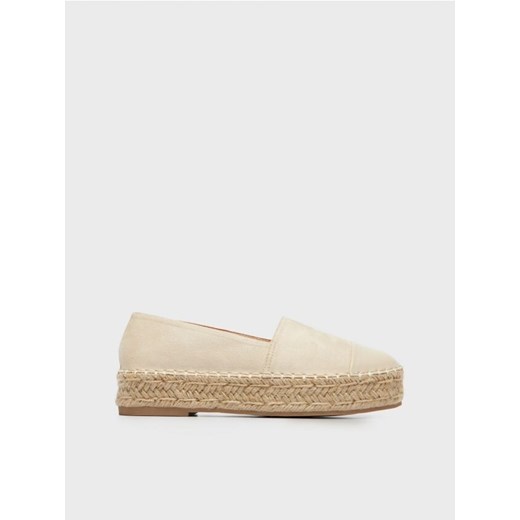 Beżowe espadryle na platformie House 39 House