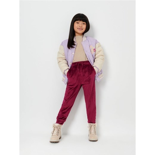 Sinsay - Spodnie dresowe jogger - czerwony Sinsay 104 Sinsay