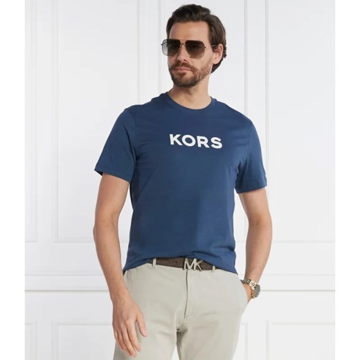 T-shirt męski niebieski Michael Kors 