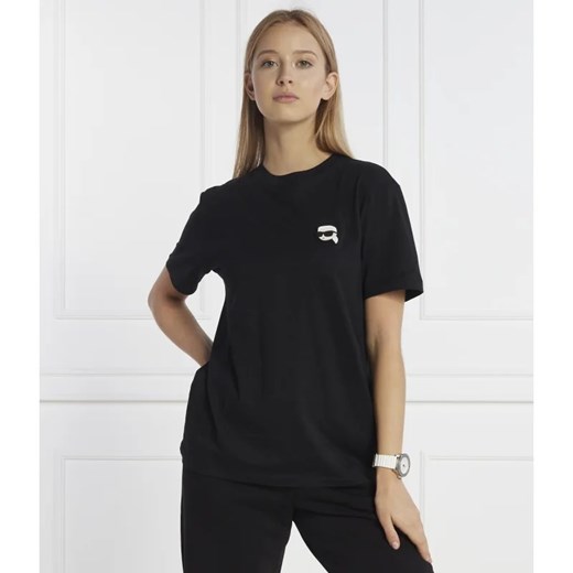 Karl Lagerfeld T-shirt ikonik 2.0 | Oversize fit ze sklepu Gomez Fashion Store w kategorii Bluzki damskie - zdjęcie 165432239