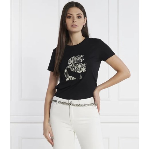 Karl Lagerfeld T-shirt | Regular Fit ze sklepu Gomez Fashion Store w kategorii Bluzki damskie - zdjęcie 165432246