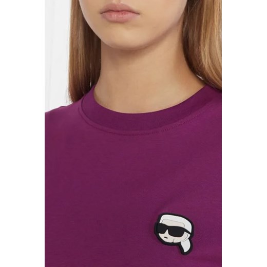 Karl Lagerfeld T-shirt ikonik 2.0 | Oversize fit Karl Lagerfeld XS wyprzedaż Gomez Fashion Store