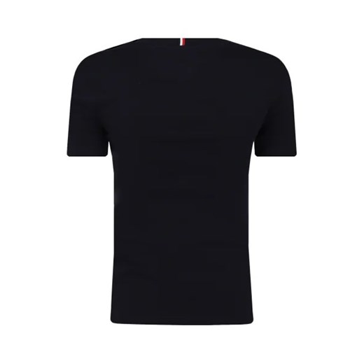 T-shirt chłopięce czarny Tommy Hilfiger bawełniany 