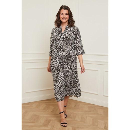Curvy Lady Sukienka w kolorze szaro-czarnym ze sklepu Limango Polska w kategorii Sukienki - zdjęcie 165440558