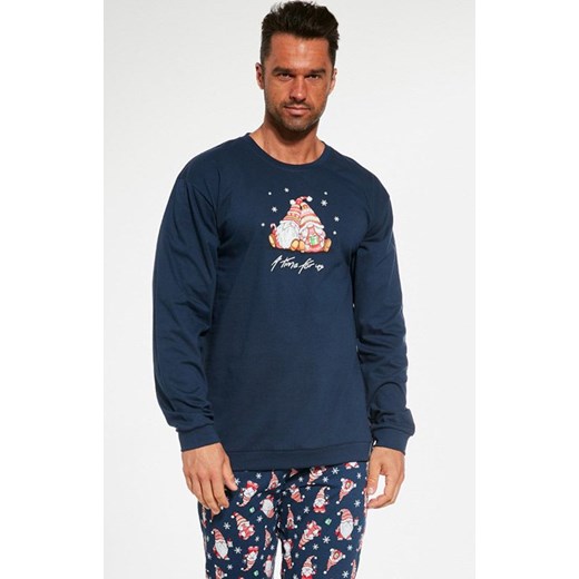Piżama męska świąteczna granatowa 115/237, Kolor granatowy, Rozmiar XL, Cornette ze sklepu Intymna w kategorii Piżamy męskie - zdjęcie 165440739
