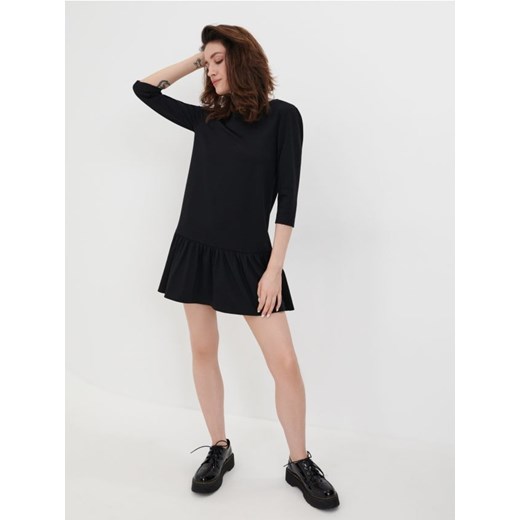 Sinsay - Sukienka mini babydoll - czarny ze sklepu Sinsay w kategorii Sukienki - zdjęcie 165444046