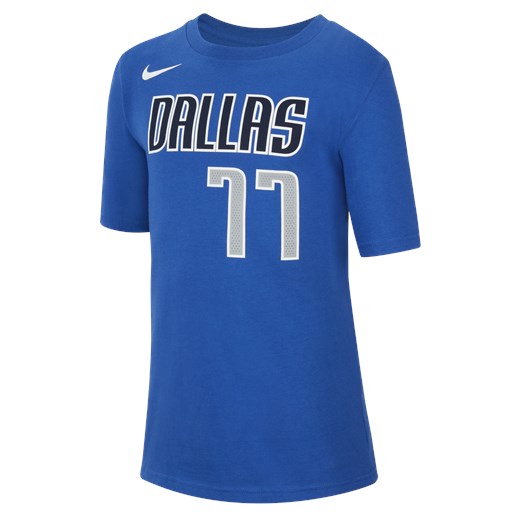 T-shirt dla dużych dzieci Nike NBA Dallas Mavericks - Niebieski Nike XL Nike poland