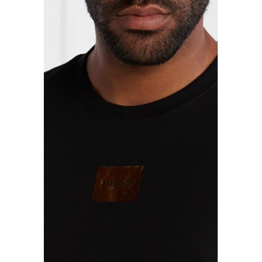 T-shirt męski czarny Hugo Boss