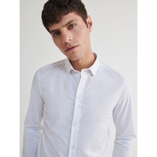 Reserved - Koszula slim fit - biały Reserved M Reserved