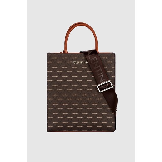 VALENTINO Brązowa torebka ravioli w logo ze sklepu outfit.pl w kategorii Torby Shopper bag - zdjęcie 165515917