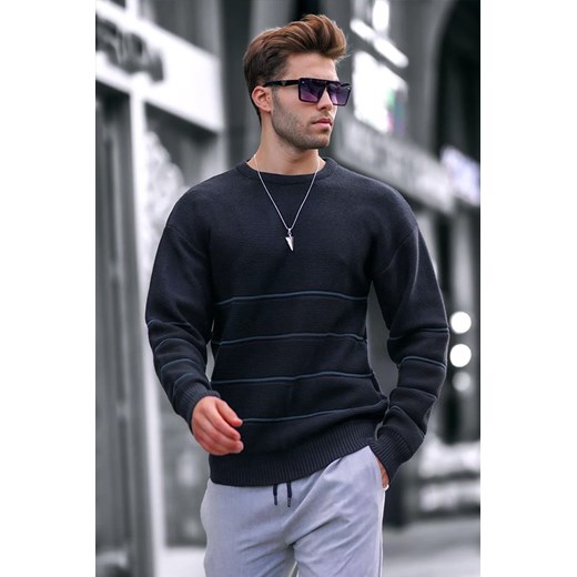 Sweter męski FABIOLO NAVY ze sklepu Ivet Shop w kategorii Swetry męskie - zdjęcie 165518166