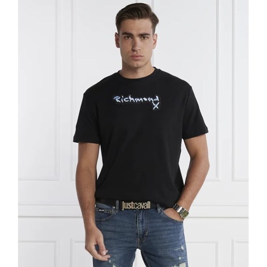 T-shirt męski Richmond X z krótkimi rękawami z napisem 