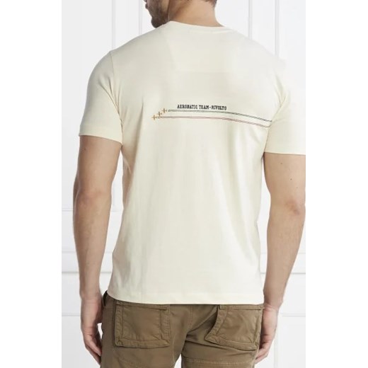 T-shirt męski Aeronautica Militare beżowy 